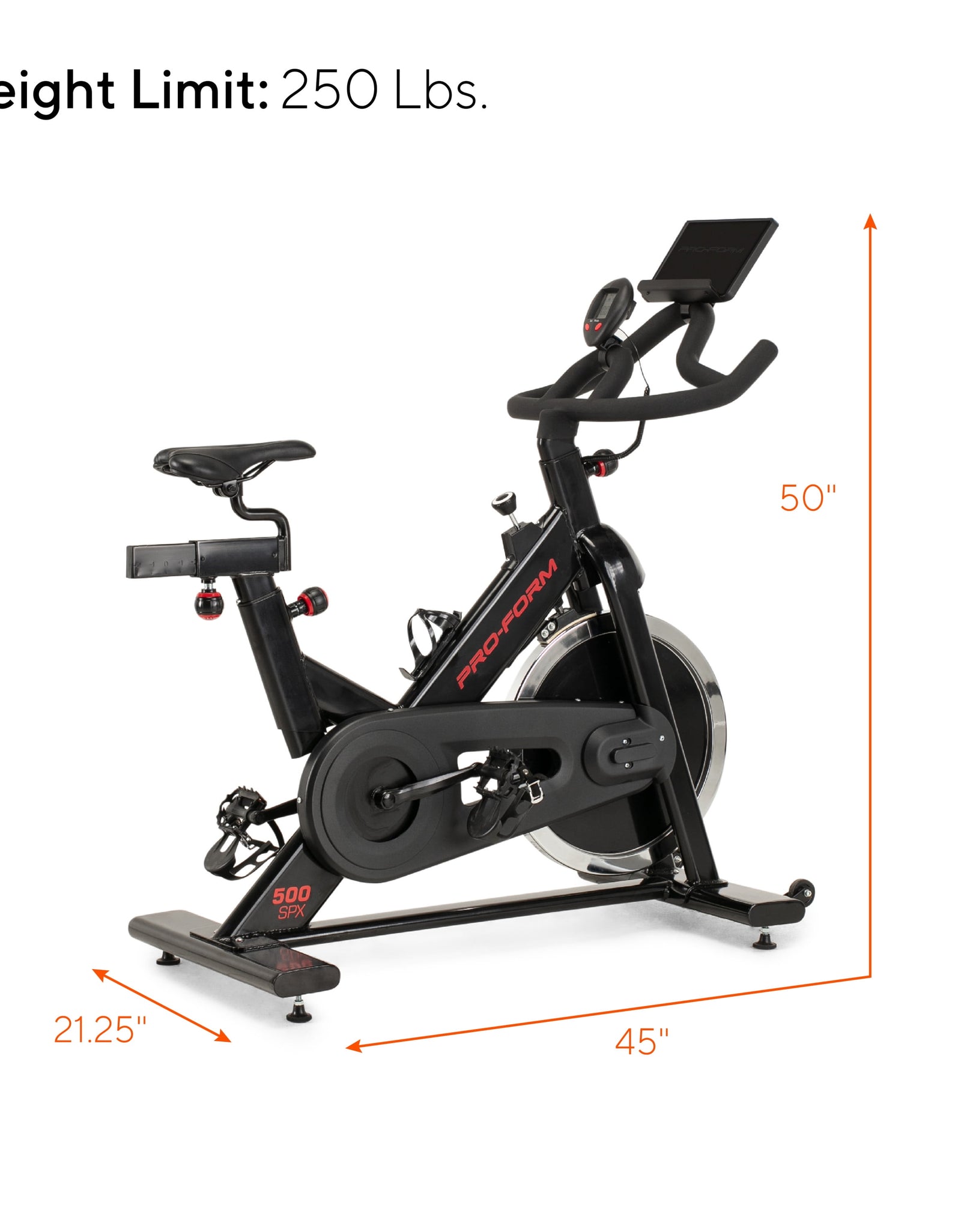 500 SPX Indoor Cycle with Interchangeable Racing Seat